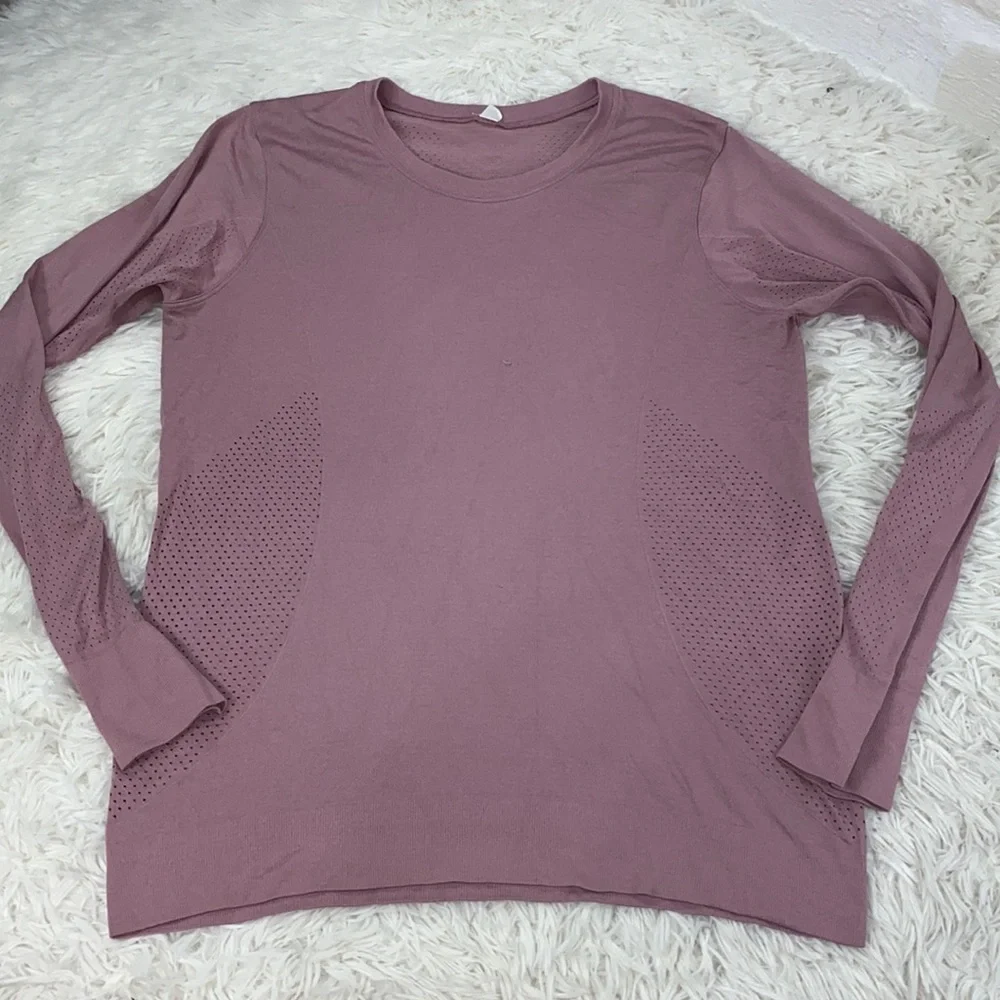 Lululemon Breeze By Long Sleeve*Fusion Pink Taupe / Pink Taupe - Picture 1 of 8